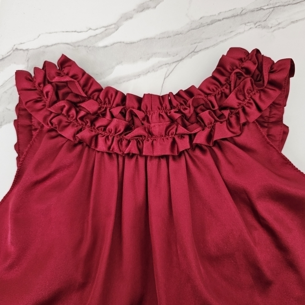 NWT MAX STUDIO Magenta Medium Blouse - Picture 6 of 9
